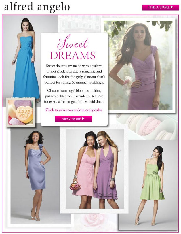 Alfred Angelo Bridesmaid Dresses Sweet Dreams - Create the Look for your Wedding