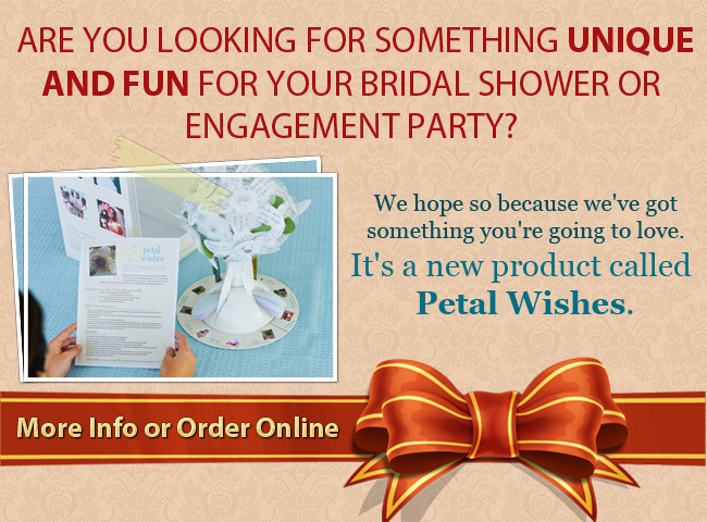 Unique Bridal Shower Idea - Petal Wishes