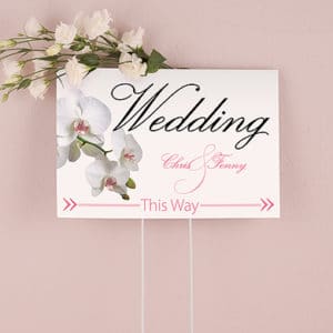 personalized wedding sign
