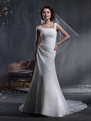 Wedding Dress - ALFRED ANGELO BRIDAL SPRING 2013 Collection - 2348 - Chiffon, Satin | AlfredAngelo Bridal Gown