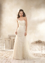 Bridal Dress: MODERN VINTAGE BRIDAL by ALFRED ANGELO SPRING 2013 Collection - 8512 - Soft Net over Venise Lace 