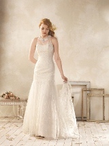 Bridal Dress: MODERN VINTAGE BRIDAL by ALFRED ANGELO SPRING 2013 Collection - 8515 - All Over Lace, Lace, Soft Net 