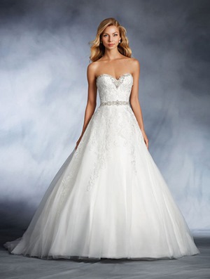 Wedding Dress - DISNEY ALFRED ANGELO COLLECTION - 272 Cinderella's Disney Wedding Dress with Embroidered Lace | AlfredAngeloDisney Bridal Gown