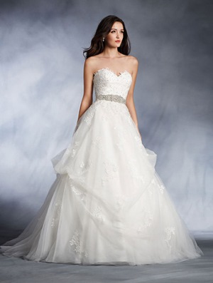 Wedding Dress - DISNEY ALFRED ANGELO COLLECTION - 274 Belle's Disney Wedding Dress with Detachable Sash | AlfredAngeloDisney Bridal Gown