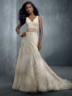 Wedding Dress - Alfred Angelo Collection - 2251 Net Over Satin, Satin, Re-Embroidered Lace | AlfredAngelo Bridal Gown