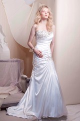 Bridal Dress: Alfred Sung SPRING 2013 BRIDAL - 6910 - Charmeuse 