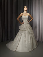 Bridal Dress: AngelinaFaccenda - 1062 - Embroidered Silky Taffeta