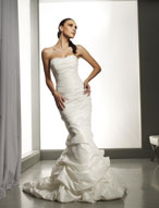 Bridal Dress: AngelinaFaccenda - 1063 - Silky Taffeta and Tulle