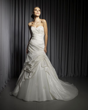 AngelinaFaccenda - 1064 - Silky Taffeta and Tulle with Beading