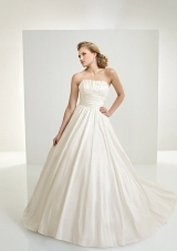 Bridal Dress: Angelina Faccenda: 1086 - Silk Taffeta  Colors: Light Ivory 