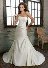 Bridal Dress: Angelina Faccenda: 1217 - SILK SHANTUNG   