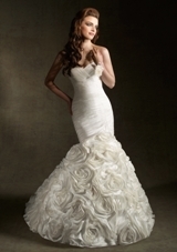 Bridal Dress: Angelina Faccenda: 1231 - SILK SHANTUNG  Colors Available: Natural. Sizes Available: 2-28. Available in three lengths: 55