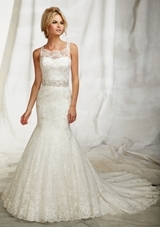 Bridal Dress: Angelina Faccenda SPRING 2013 Collection: 1252 - Embroidered Net Over Sequins 