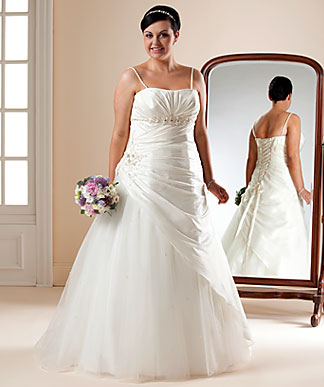 plus-size wedding dress