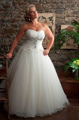 Bridal Dress: CALLISTA SPRING 2013 BRIDAL Collection: 4197 - Tulle - For Brides With Curves 