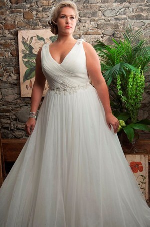 Wedding Dress - CALLISTA SPRING 2013 BRIDAL Collection: 4199 - Soft Tulle - For Brides With Curves | PlusSize Bridal Gown