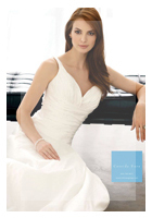 Bridal Dress: Cassidy Sarah - Style C655  Fabric: TaffetaColour: Diamond & White 
