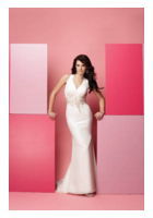 Bridal Dress: Cassidy Sarah - Style C713  Fabric: Silky Chiffon Colour: White and Ivory Sizes:  4-30  