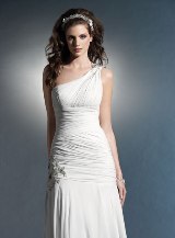 Bridal Dress: Cassidy Sarah - Style D251  Fabric: CHIFFON WITH BEADING Colour: IVORY, WHITE Sizes: 4-20  