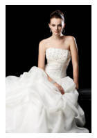 Bridal Dress: Fabulous Formals - Style 4961  Fabric: Organza Colour: Diamond and White Sizes:  4-30  