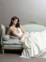 Bridal Dress: Fabulous Formals - Style 5417  Fabric: TAFFETA WITH BEADING Colour: IVORY/SILVER, WHITE/SILVER  Sizes: 4-20   