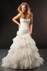 Bridal Dress: JAI Style 9159 - Fit & Flare Tulle 