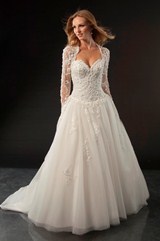 Bridal Dress: JAI Style 9160 - Ball Gown Lace/Tulle 