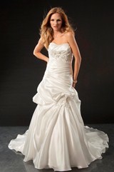 Bridal Dress: JAI Style 9167 - Pick Up Organza (Satin) 