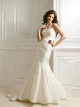 Bridal Dress: COLLECTION BRIDAL FALL 2011 - F460  Catalogue Color:  	IVORY (IV)Fabric-top: 	TAFFETASkirt Length: 	Chapel trainSize Range: 	4-28 