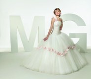 Bridal Dress: MGNY SPRING 2011 - 36001  LUXE TAFFETA, TULLE AND FLOWERS 