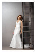 Bridal Dress: Madison - Style 3526  Fabric: Pebble Organza Colour: Ivr/Silver And Wht/Silver Sizes:  4-30  