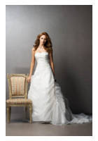 Bridal Dress: Madison - Style 3528  Fabric: Organza Colour: Ivr/Silver And Wht/Silver Sizes:  4-30  