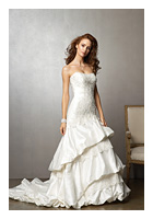 Bridal Dress: Madison - Style 3800  Fabric: Silk  Colour: Natural  Sizes: 4-30  