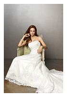 Bridal Dress: Madison - Style 3831  Fabric: Organza  Colour: White and Ivory  Sizes: 4-30  