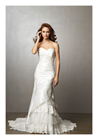 Bridal Dress: Madison - Style 3836  Fabric: Taffeta  Colour: White and Diamond  Sizes: 4-30  