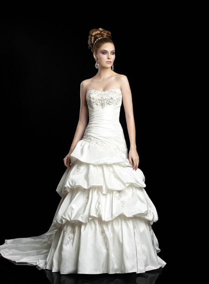 Bridal Dress: Madison - Style 3924  Fabric: TaffetaSizes:  4-30SHAWL INCLUDED 