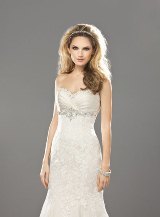 Bridal Dress: Madison - Style 4550 - LACE AND SATIN 
