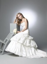 Bridal Dress: Madison - Style 5503  Fabric: SatinColour: Organza Ivory and WhiteSizes: 4-30 