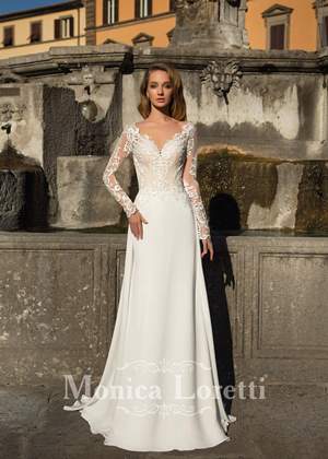 Wedding Dress - Monica Loretti 2017 Collection - 4174 - MARICEL | MonicaLoretti Bridal Gown