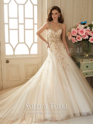 Wedding Dress - Sophia Tolli SPRING 2016 Collection - Y11650 Darice | SophiaTolliByMonCheri Bridal Gown