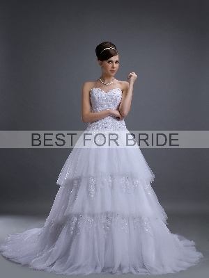 Wedding Dress - Best for Bride Bridal 2012 Collection - BFB2799 Strapless Luxurious Satin Tulle Gown | BestforBride Bridal Gown