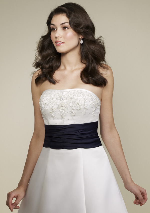 Bridals: 2178 Embroidered Satin