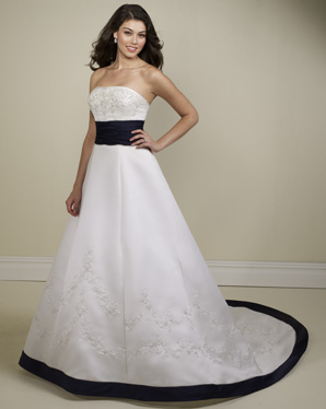 Bridal Dress: Bridals: 2178 Embroidered Satin