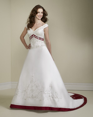 Bridal Dress: Bridals: 2179 Embroidered Satin