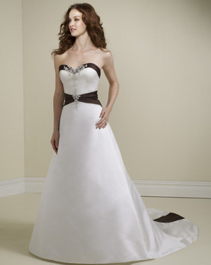 Bridal Dress: Bridals: 2180 Embroidered Satin