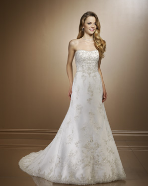Bridal Dress: Bridals: 2190 Elaborate Embroidery on Sa