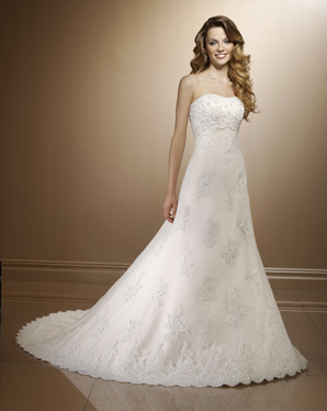 Bridal Dress: Bridals: 2192 Alencon Lace on Point D�es