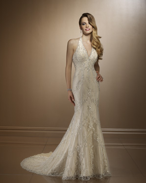Bridal Dress: Bridals: 2196 Embroidered English Net ov