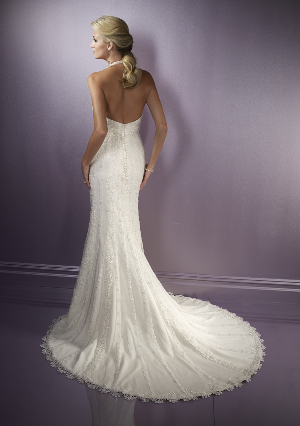 Blu: 4182 Appliqued Venice Lace on Net