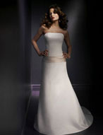 Bridal Dress: Destination/Voyage: 6147 Duchess Satin